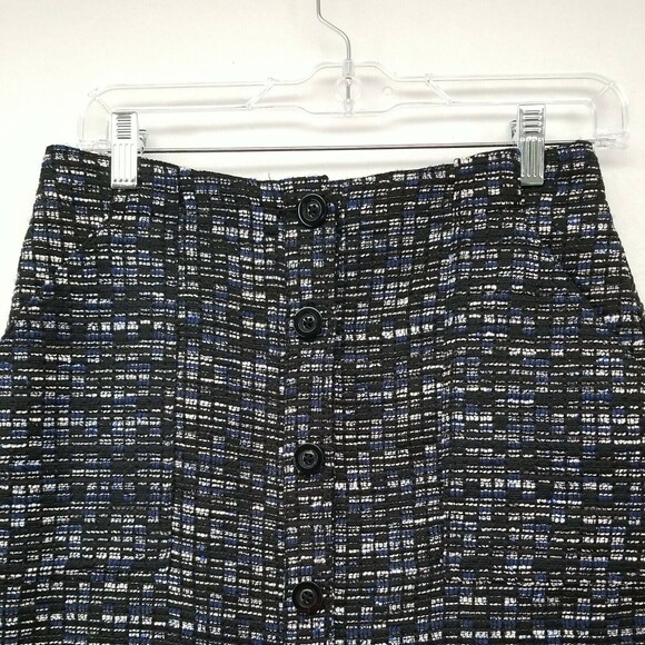 BANANA REPUBLIC MINI SKIRT WOMEN'S SIZE 0 LINED BUTTON FRONT DUAL POCKETS - Picture 2 of 11